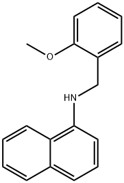 N-(2-Methoxybenzyl)-1-naphthalenamine Struktur