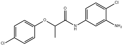 N-(3-Amino-4-chlorophenyl)-2-(4-chlorophenoxy)-propanamide Struktur