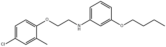 N-(3-Butoxyphenyl)-N-[2-(4-chloro-2-methylphenoxy)ethyl]amine Struktur