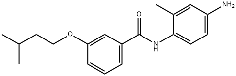 N-(4-Amino-2-methylphenyl)-3-(isopentyloxy)-benzamide Struktur