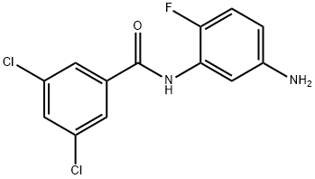 N-(5-Amino-2-fluorophenyl)-3,5-dichlorobenzamide Struktur