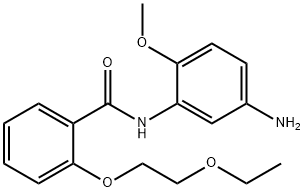 N-(5-Amino-2-methoxyphenyl)-2-(2-ethoxyethoxy)-benzamide Struktur