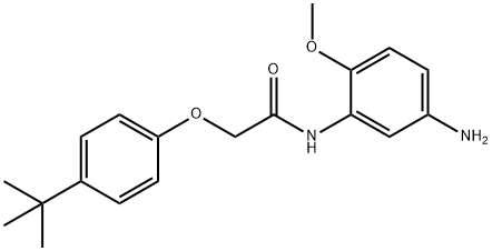 N-(5-AMINO-2-METHOXYPHENYL)-2-[4-(TERT-BUTYL)-PHENOXY]ACETAMIDE, 1020055-55-3, 結(jié)構式