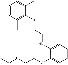 N-[2-(2,6-Dimethylphenoxy)ethyl]-2-(2-ethoxyethoxy)aniline Struktur