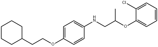 N-[2-(2-Chlorophenoxy)propyl]-4-(2-cyclohexylethoxy)aniline Struktur