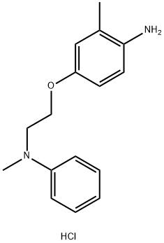 N-[2-(4-Amino-3-methylphenoxy)ethyl]-N-methyl-N-phenylamine dihydrochloride Struktur