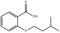 2-[(3-methylbutyl)thio]benzoic acid Struktur