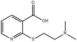 2-{[2-(dimethylamino)ethyl]thio}nicotinic acid Struktur