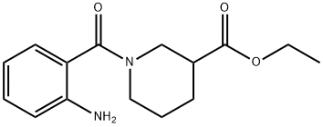 ethyl 1-[(2-aminophenyl)carbonyl]piperidine-3-carboxylate Struktur