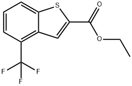 Ethyl  4-(Trifluoromethyl)-1-benzothiophene-2-carboxylate Struktur