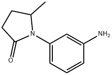 1-(3-aminophenyl)-5-methylpyrrolidin-2-one Struktur