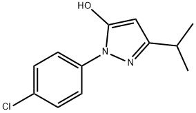 1-(4-chlorophenyl)-3-isopropyl-1H-pyrazol-5-ol Struktur