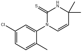 1-(5-chloro-2-methylphenyl)-4,4-dimethyl-1,4-dihydropyrimidine-2-thiol Struktur