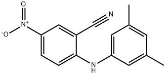 2-[(3,5-dimethylphenyl)amino]-5-nitrobenzonitrile Struktur