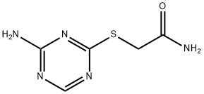 2-[(4-amino-1,3,5-triazin-2-yl)thio]acetamide Struktur