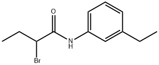 2-bromo-N-(3-ethylphenyl)butanamide Struktur