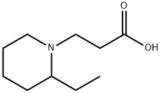 3-(2-ethylpiperidin-1-yl)propanoic acid hydrochloride Struktur