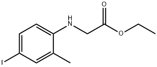 ethyl [(4-iodo-2-methylphenyl)amino]acetate Struktur