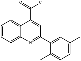 2-(2,5-dimethylphenyl)quinoline-4-carbonyl chloride Struktur