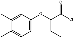 2-(3,4-dimethylphenoxy)butanoyl chloride Struktur