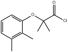 2-(2,3-dimethylphenoxy)-2-methylpropanoyl chloride Struktur