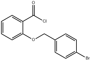 2-[(4-bromobenzyl)oxy]benzoyl chloride Struktur