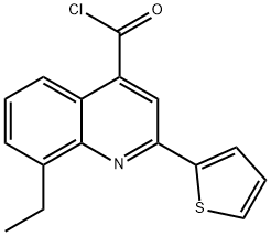 8-ethyl-2-(2-thienyl)quinoline-4-carbonyl chloride Struktur