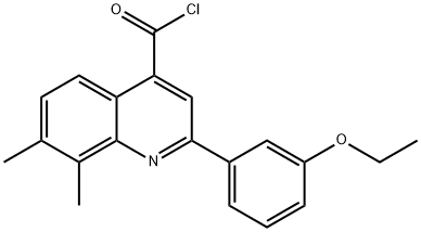 2-(3-ethoxyphenyl)-7,8-dimethylquinoline-4-carbonyl chloride Struktur