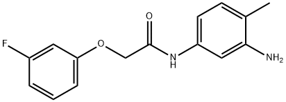 N-(3-Amino-4-methylphenyl)-2-(3-fluorophenoxy)-acetamide Struktur