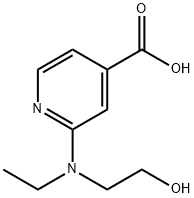 2-[Ethyl(2-hydroxyethyl)amino]isonicotinic acid Struktur