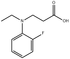 3-[Ethyl-(2-fluoro-phenyl)-amino]-propionic acid Struktur