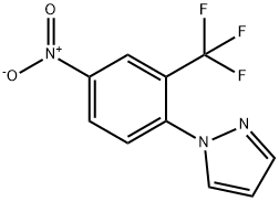 1-[4-Nitro-2-(trifluoromethyl)phenyl]-1H-pyrazole Struktur