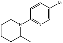 1-(5-Bromo-2-pyridinyl)-2-methylpiperidine Struktur