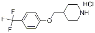 4-{[4-(Trifluoromethyl)phenoxy]methyl}piperidinehydrochloride Struktur