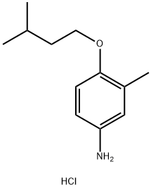 4-(Isopentyloxy)-3-methylaniline hydrochloride Struktur