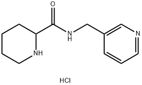 N-(3-Pyridinylmethyl)-2-piperidinecarboxamidehydrochloride Struktur