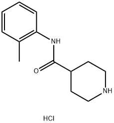 N-(2-Methylphenyl)-4-piperidinecarboxamidehydrochloride Struktur