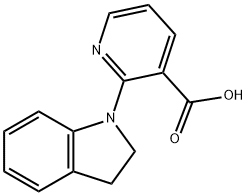 2-(2,3-Dihydro-1H-indol-1-yl)nicotinic acid Struktur