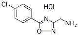 C-[5-(4-Chloro-phenyl)-[1,2,4]oxadiazol-3-yl]-methylamine hydrochloride Struktur