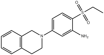 5-[3,4-Dihydro-2(1H)-isoquinolinyl]-2-(ethylsulfonyl)aniline Struktur