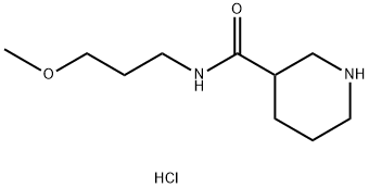 N-(3-Methoxypropyl)-3-piperidinecarboxamidehydrochloride Struktur