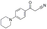 3-Oxo-3-(4-piperidinophenyl)propanenitrile Struktur