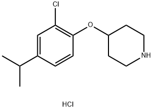 4-(2-Chloro-4-isopropylphenoxy)piperidinehydrochloride Struktur