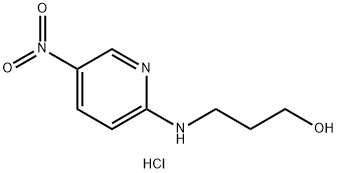 1-propanol, 3-[(5-nitro-2-pyridinyl)amino]- Struktur