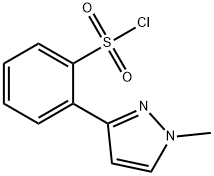 2-(1-Methyl-1H-pyrazol-3-yl)-benzenesulfonyl chloride Struktur