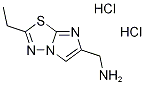 [(2-Ethylimidazo[2,1-b][1,3,4]thiadiazol-6-yl)-methyl]amine dihydrochloride Struktur