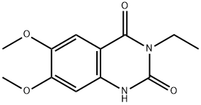 3-Ethyl-6,7-dimethoxyquinazoline-2,4(1H,3H)-dione Struktur