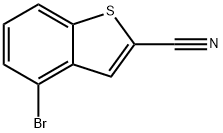 4-Bromo-1-benzothiophene-2-carbonitrile Struktur