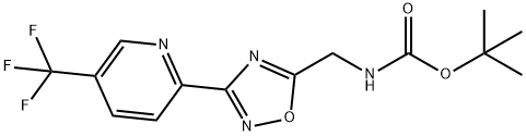 tert-Butyl [3-(5'-(trifluoromethy)lpyridin-2'-yl)-[1,2,4]methyl]- -carbamate Struktur