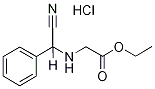 [(Cyano-phenyl-methyl)-amino]-acetic acid ethyl ester hydrochloride Struktur